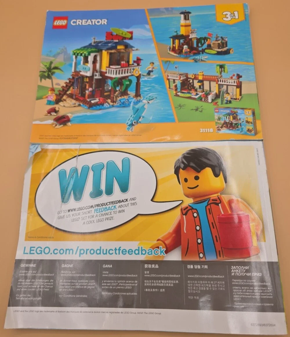 LEGO Creator 3 in 1 Medieval Castle 31120 Manuals Only No Bricks